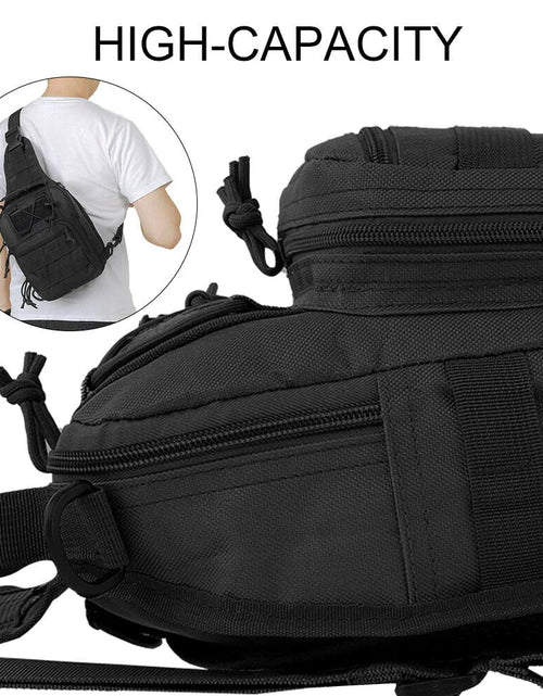 Load image into Gallery viewer, Mens Backpack Tactical Sling Shoulder Bag Molle Travel Chest Pack Outdoor Hiking
