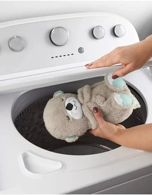 Load image into Gallery viewer, Fisher-Price Sound Machine Soothe &#39;N Snuggle Otter Portable Plush Baby Toy with Sensory Details Music Lights &amp; Rhythmic Breathing Motion
