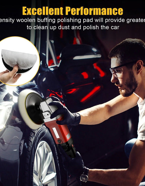 Load image into Gallery viewer, 5PCS 6&quot; Buffing Polishing Pad Wool Wheel Mop Kit for Car Polisher Drill Adapter
