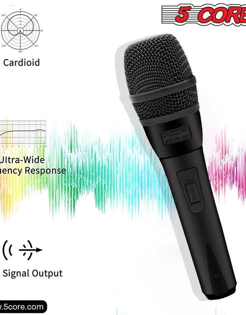 Load image into Gallery viewer, 5Core XLR Microphone Dynamic Mic Karaoke Singing Studio Microfono Handheld Mics
