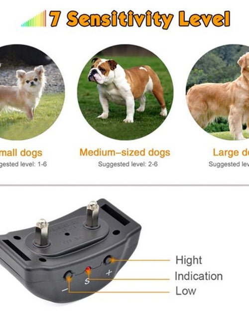 Load image into Gallery viewer, Automatic anti Bark Barking Dog Shock Control Collar Device Large Medium Small
