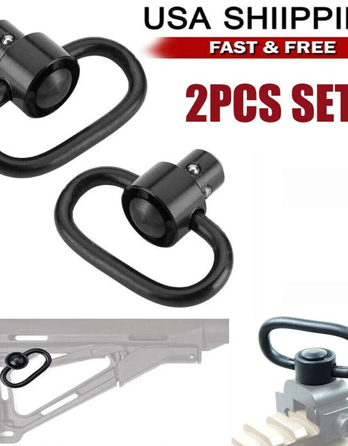 Load image into Gallery viewer, 2PCS Heavy Duty Flush Push Button Quick Detach 1.25&quot; Rifle QD Sling Swivel Mount
