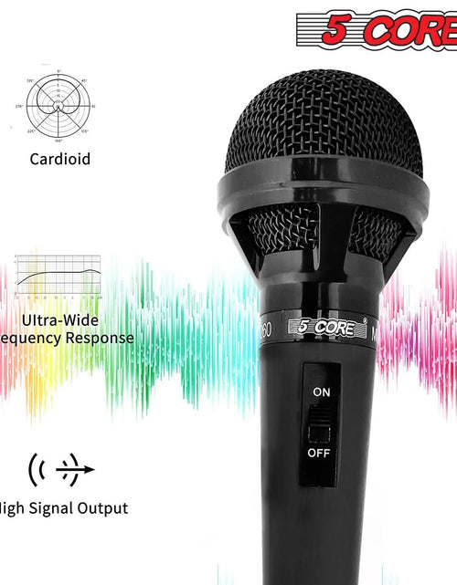 Load image into Gallery viewer, 5Core XLR Microphone Dynamic Mic Karaoke Singing Studio Mics Handheld Microfono
