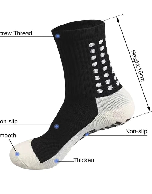 Load image into Gallery viewer, 3 Pair Sport Socks anti Slip W/ Grip Soccer Men Football Basketball Sock Premium
