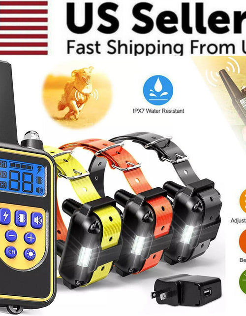 Load image into Gallery viewer, 3000 FT Dog Training US Collar Rechargeable Remote Shock PET Waterproof Trainer
