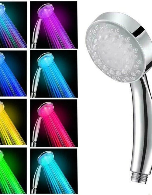Load image into Gallery viewer, Handheld 7 Color Changing LED Light Water Bath Home Bathroom Shower Head Glow
