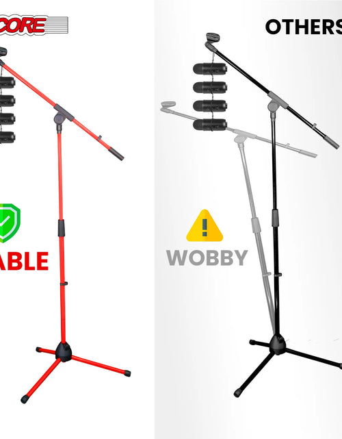 Load image into Gallery viewer, 5Core Tripod Mic Stand Adjustable Holder Floor Microphone Boom Arm
