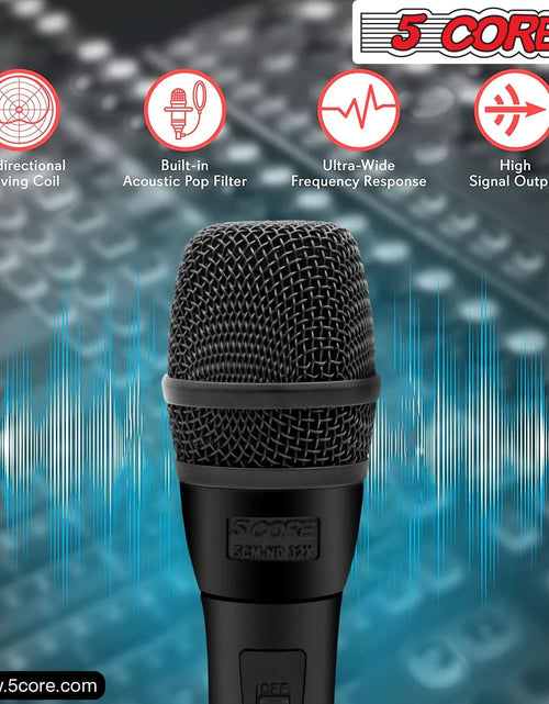 Load image into Gallery viewer, 5Core XLR Microphone Dynamic Mic Karaoke Singing Studio Microfono Handheld Mics
