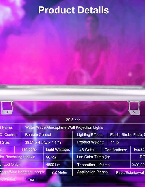 Load image into Gallery viewer, Waterproof Outdoor RGBW Ocean Wave Lights

