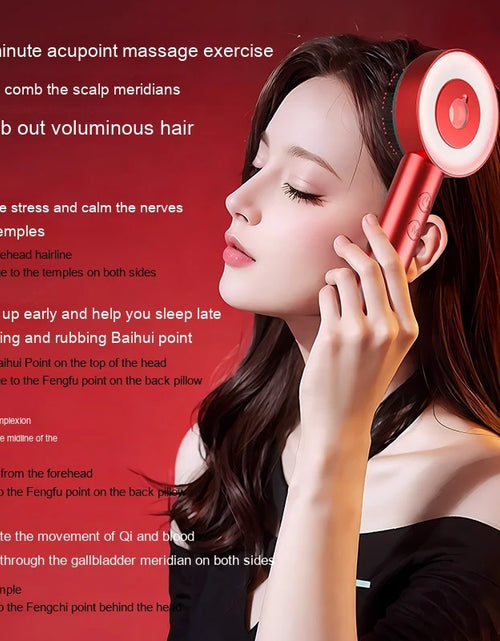 Load image into Gallery viewer, Fluffy Comb Scalp Massager Infrared Hair Care and Beauty
