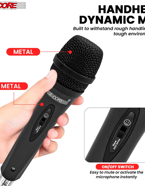 Load image into Gallery viewer, 5Core XLR Microphone Dynamic Mic Karaoke Singing Studio Mics Handheld Microfono
