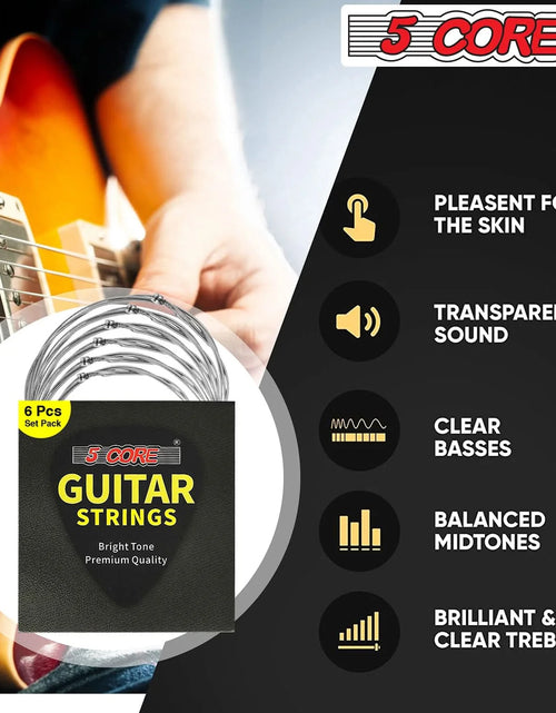 Load image into Gallery viewer, 5Core Electric Guitar Strings Nickel 0.009-.042 Gauge W Bright Tone for 6 String Guitars
