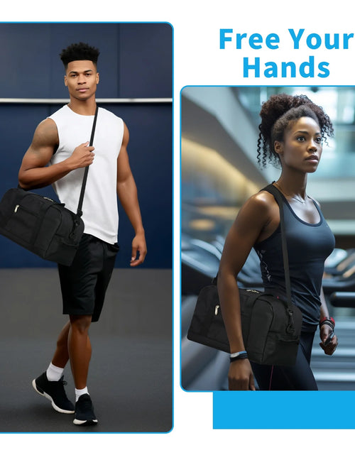Load image into Gallery viewer, Small Gym Bag Carry on Bag - 12 in Mini Duffle Bag Lightweight for Overnight Travel
