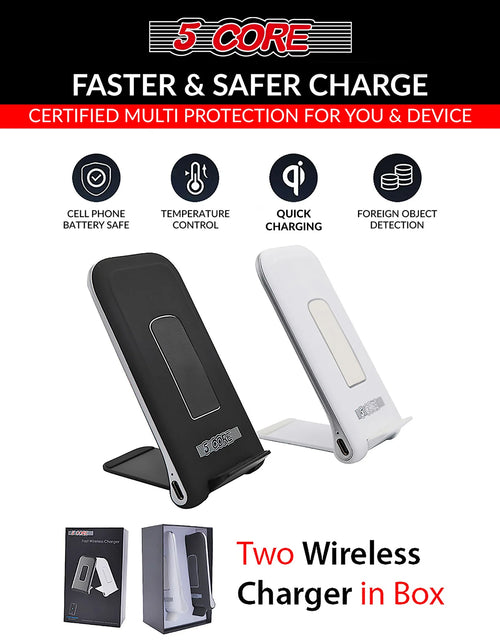 Load image into Gallery viewer, 5 Core Wireless Charger 10W Max Fast Wireless Charging Pad Glass Top Pair Boostcharge Slim USB-C
