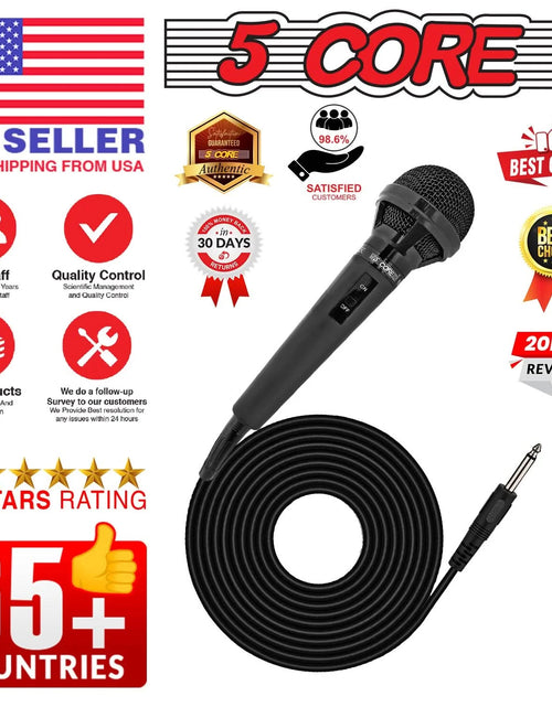 Load image into Gallery viewer, 5Core XLR Microphone Dynamic Mic Karaoke Singing Studio Mics Handheld Microfono
