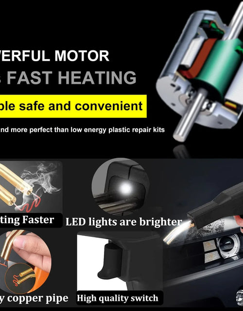Load image into Gallery viewer, Hot Stapler Car Bumper Fender Fairing Welder Gun Plastic Repair Kit +600 Staples
