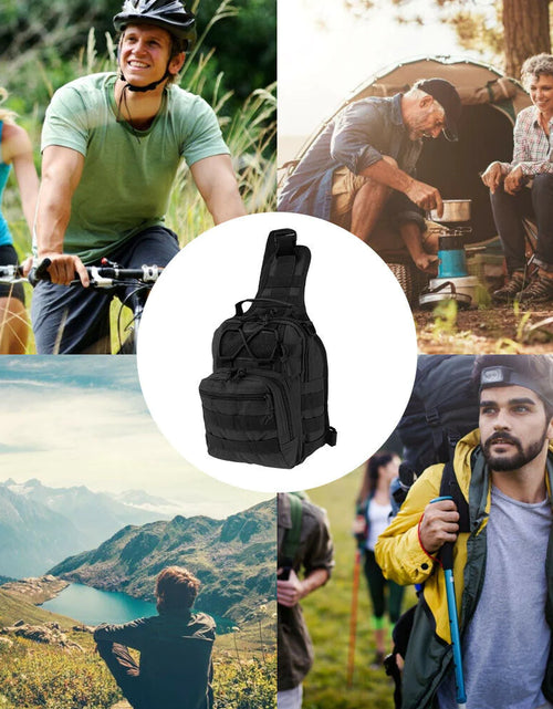 Load image into Gallery viewer, Mens Backpack Tactical Sling Shoulder Bag Molle Travel Chest Pack Outdoor Hiking

