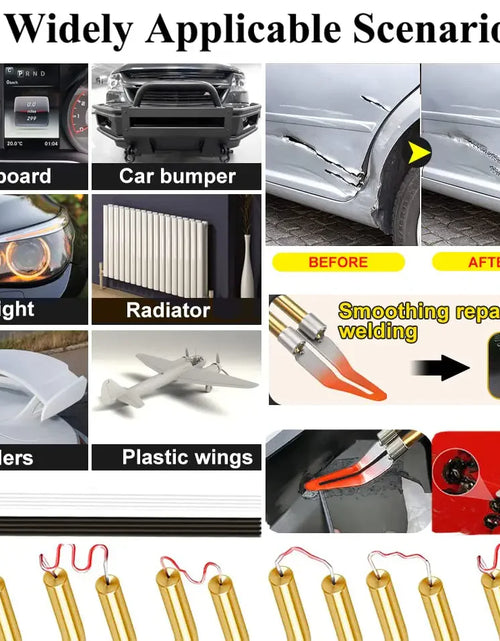 Load image into Gallery viewer, Hot Stapler Car Bumper Fender Fairing Welder Gun Plastic Repair Kit +600 Staples
