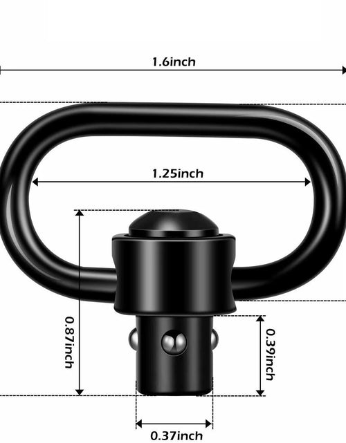 Load image into Gallery viewer, 2PCS Heavy Duty Flush Push Button Quick Detach 1.25&quot; Rifle QD Sling Swivel Mount
