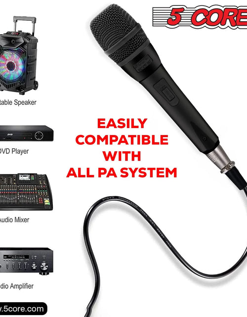 Load image into Gallery viewer, 5Core XLR Microphone Dynamic Mic Karaoke Singing Studio Microfono Handheld Mics
