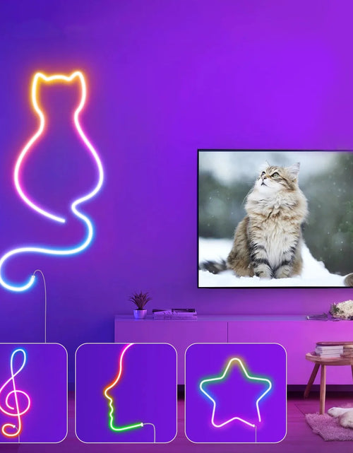 Load image into Gallery viewer, Smart Neon Sign Light, Flexible DIY Neon Strip Light

