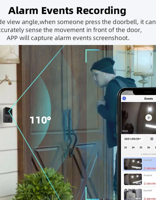 Load image into Gallery viewer, Smart Wireless Wifi Doorbell Intercom Video Camera Door Ring Bell Chime Security
