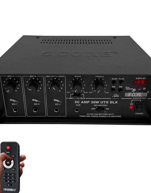 Load image into Gallery viewer, 5Core Amplifier Home Audio Stereo Receiver PA Speaker Microphone Surround Sound Amp
