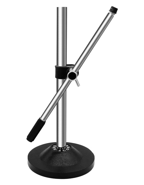 Load image into Gallery viewer, 5Core Desktop Mic Stand Universal Desk Microphone Holder Table Top round Base Stands
