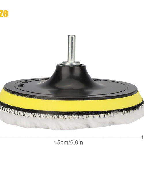 Load image into Gallery viewer, 5PCS 6&quot; Buffing Polishing Pad Wool Wheel Mop Kit for Car Polisher Drill Adapter
