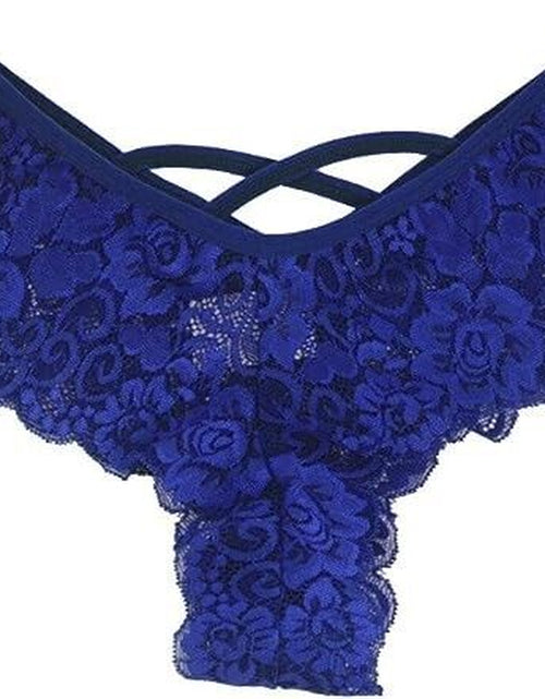 Load image into Gallery viewer, 4 Pack Women Sexy Lace Underwear Lingerie Panties G-String Brief Thong plus Size
