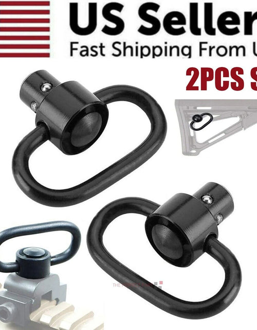 Load image into Gallery viewer, 2PCS Heavy Duty Flush Push Button Quick Detach 1.25&quot; Rifle QD Sling Swivel Mount
