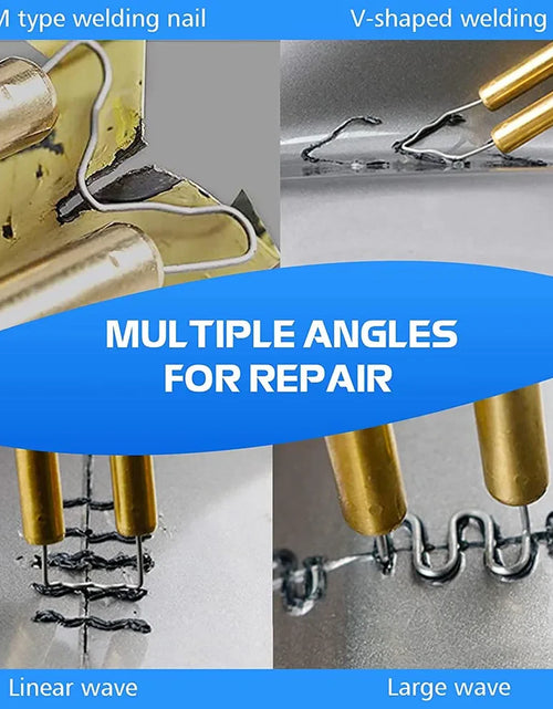 Load image into Gallery viewer, Hot Stapler Car Bumper Fender Fairing Welder Gun Plastic Repair Kit +600 Staples
