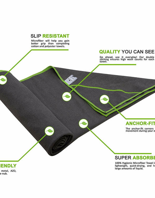 Load image into Gallery viewer, Yoga Mat Towel Non Slip Super Soft Sweat Absorbent Quick Drying Eco Friendly
