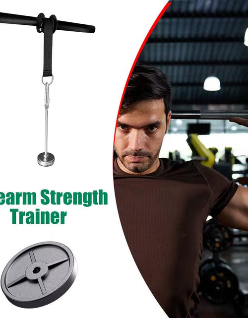 Load image into Gallery viewer, Forearm Strength Trainer Wrist Training Arm Workout Roller Muscle Exercises Bar Waist Roller Equipment Gym Fitness Accessories
