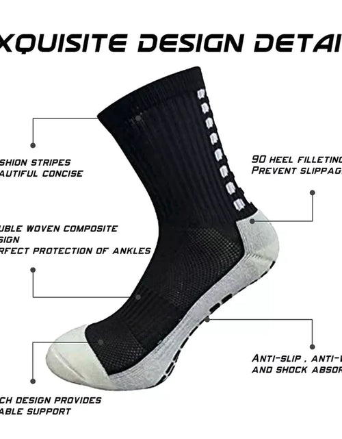 Load image into Gallery viewer, 3 Pair Sport Socks anti Slip W/ Grip Soccer Men Football Basketball Sock Premium
