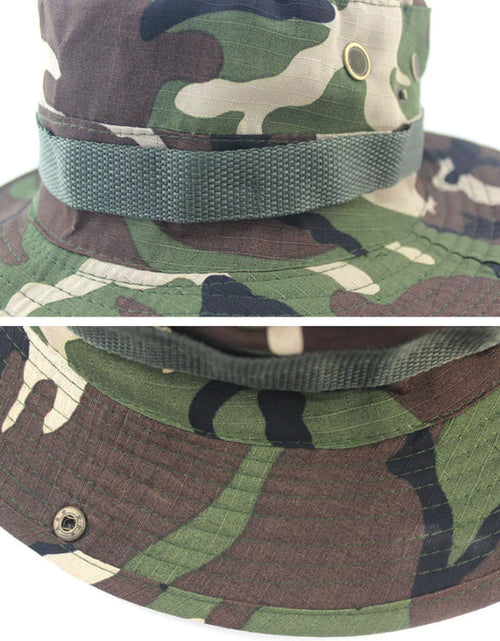 Load image into Gallery viewer, Boonie Bucket Hats Outdoor Fishing Hunting Wide Brim Mesh Camo Safari Sun Cap
