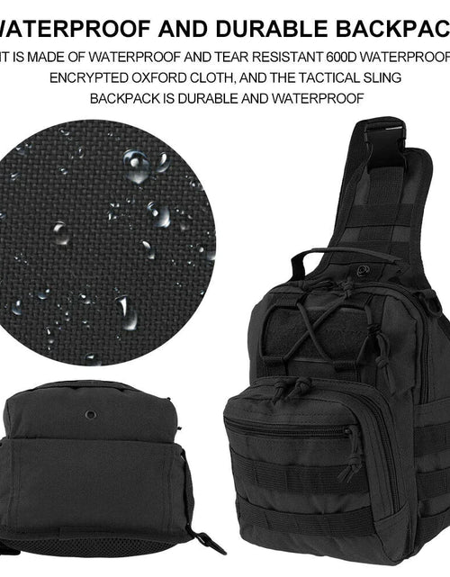 Load image into Gallery viewer, Mens Backpack Tactical Sling Shoulder Bag Molle Travel Chest Pack Outdoor Hiking
