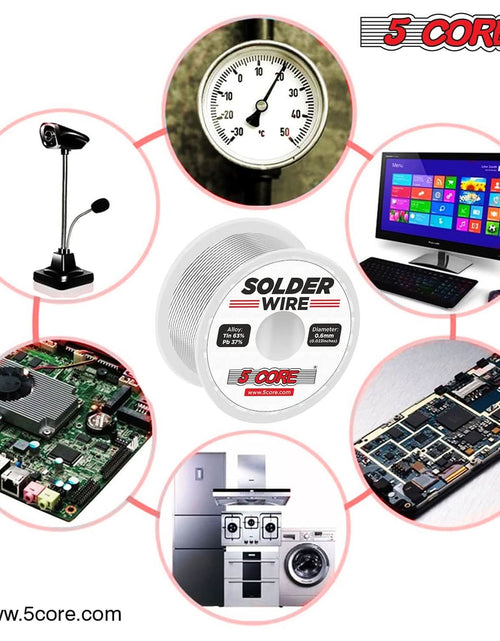 Load image into Gallery viewer, 5 Core Solder Wire DIY Tin Lead for Soldering Components
