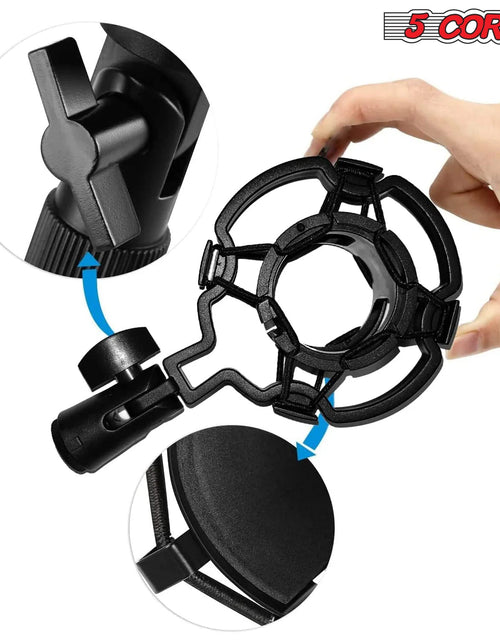 Load image into Gallery viewer, 5Core Recording Microphone Podcast Bundle Professional Condenser Cardioid Mic Kit W Desk Stand BLUE
