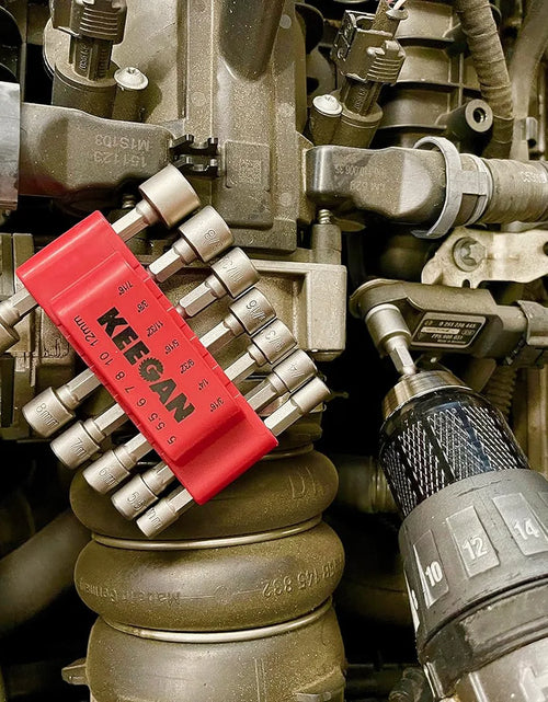 Load image into Gallery viewer, 14 PCS Power Nut Driver Bit Set Quick Change MM &amp; SAE Impact 1/4&quot; Hex Shank USA
