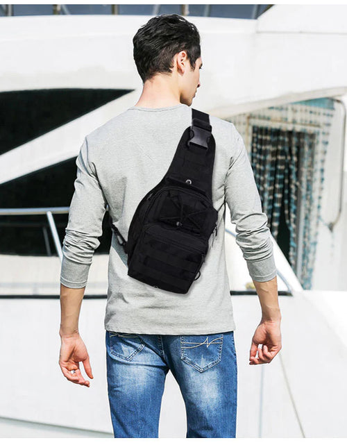 Load image into Gallery viewer, Mens Backpack Tactical Sling Shoulder Bag Molle Travel Chest Pack Outdoor Hiking
