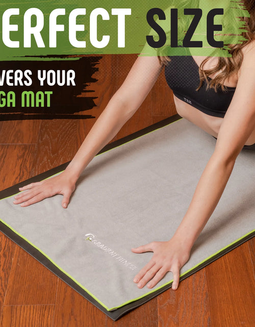 Load image into Gallery viewer, Yoga Towel for Yoga Mat (24&quot; X 72&quot;), Non Slip Hot Yoga Towel, Microfiber, Washable

