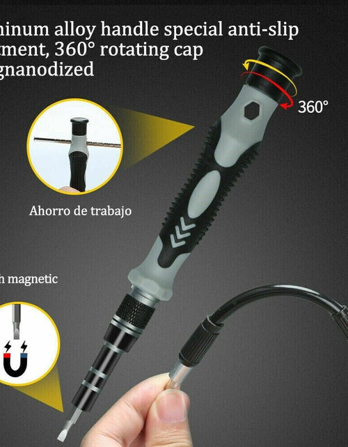 Load image into Gallery viewer, Magnetic Screwdriver Bit Set for Iphone Macbook Tool Kit Set Repair Watch 117PCS
