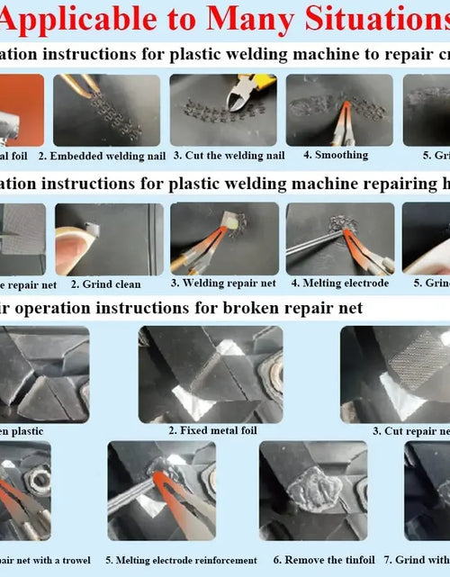 Load image into Gallery viewer, Hot Stapler Car Bumper Fender Fairing Welder Gun Plastic Repair Kit +600 Staples
