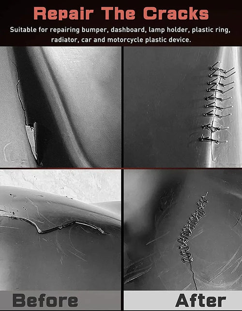 Load image into Gallery viewer, Hot Stapler Car Bumper Fender Fairing Welder Gun Plastic Repair Kit +600 Staples

