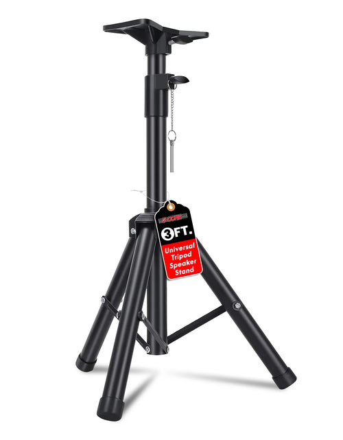 Load image into Gallery viewer, 5Core Speaker Stand Tripod Tall Adjustable 36 Inch DJ Pole Mount Studio Monitor Stands

