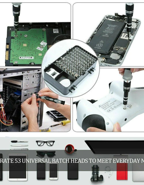Load image into Gallery viewer, Magnetic Screwdriver Bit Set for Iphone Macbook Tool Kit Set Repair Watch 117PCS
