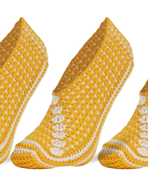 Load image into Gallery viewer, Crochet Slipper Socks for Women 3 Pairs Shoe Size 5-7
