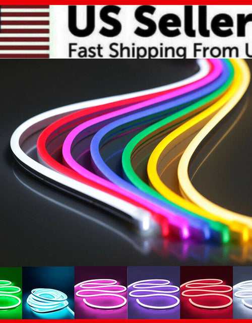 Load image into Gallery viewer, 1M 2M 3M 5M 12V Flexible Sign Neon Lights Silicone Tube LED Strip Waterproof USA
