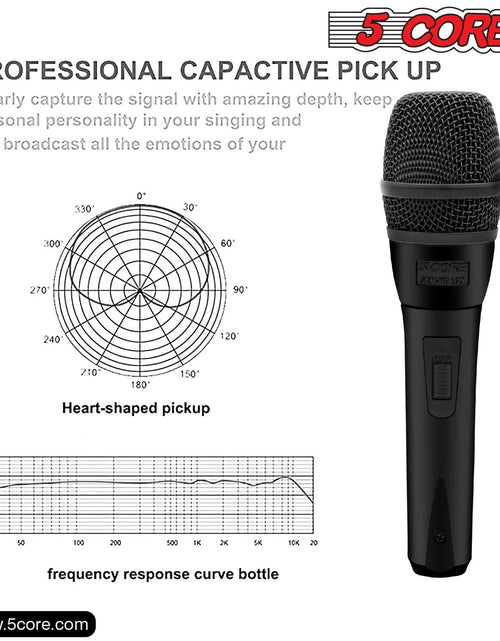 Load image into Gallery viewer, 5Core XLR Microphone Dynamic Mic Karaoke Singing Studio Microfono Handheld Mics
